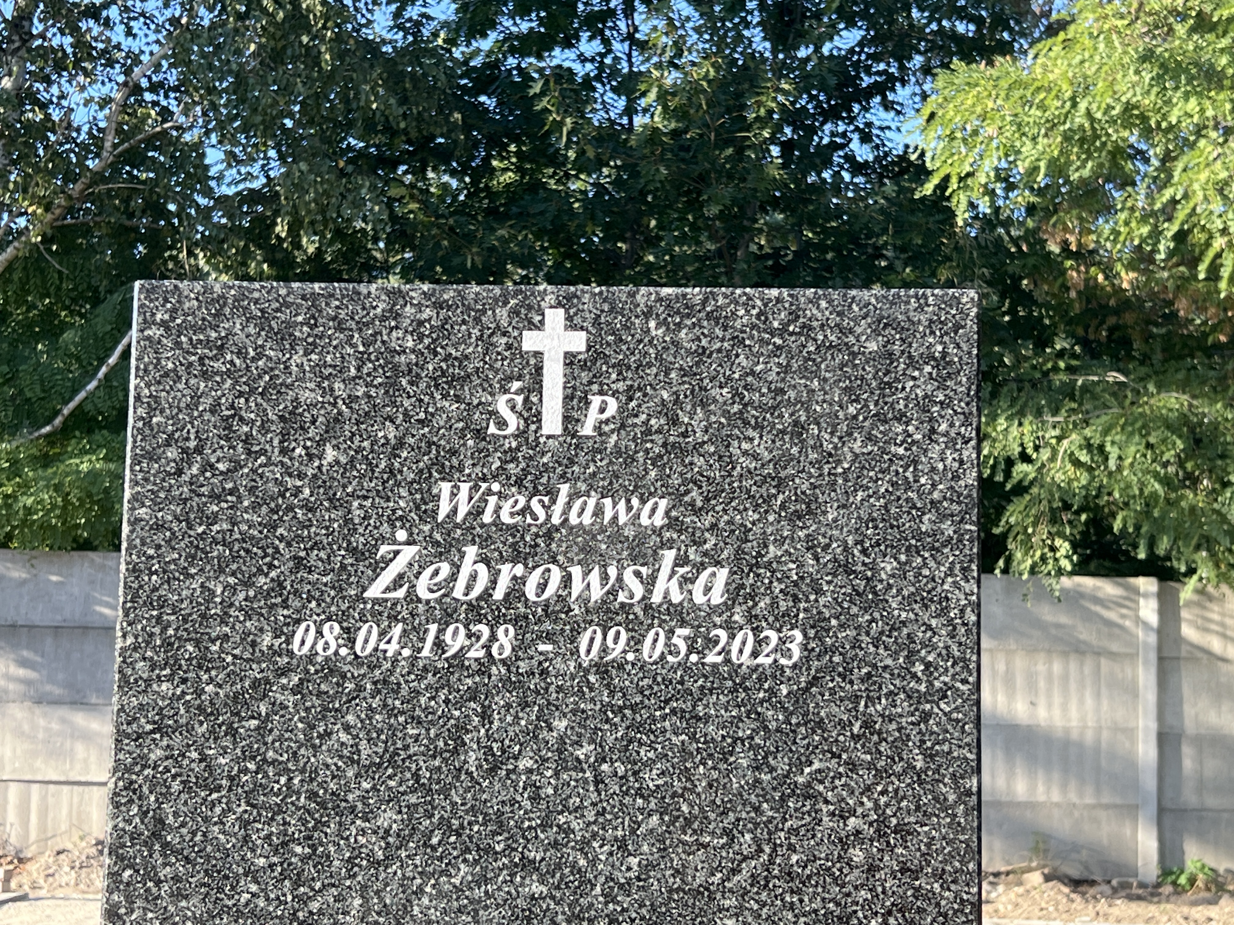 Grób Wiesława Żebrowska